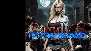 Italian milf Sandy stars in horror cosplay porn song parody pmv