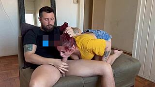 tired from work, told my hotwife to drain my balls sloppy deepthroat style 😩💦