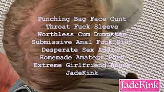 casting girl kneels on bed sucking cock during shoot