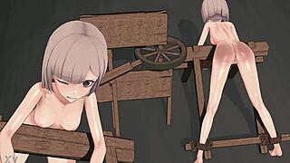 Intense ass spanking session unfolds