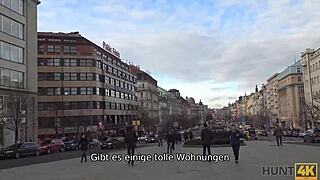 Kerl Pays Hunter Cash to Fuck Shaved Teen Girlfriend Pussy