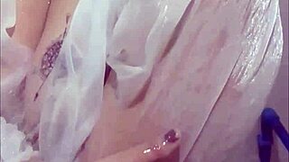 Viral chubby student bathes solo showing huge tits