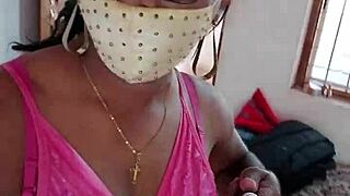 indian cd lara dsouza's pink satin nighty makes me throb