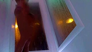 Skinny Brunette Kendra Cole Masturbates In Steamy Shower