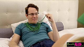 Kiara Cole Begs Redhead Danni Rivers To Deepthroat Cock Together For St Patty's Beads