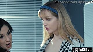 big tits milf steals my teen secretary for pussy licking tribbing