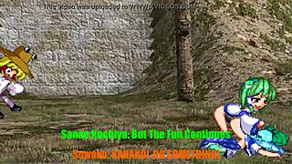 wanna see sanae bend cirno over for that funny touhou parody fuck?