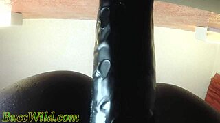 mmph ridin' this dildo on chair in fishnets... miss safire's ghetto ebony ass bounces wild 😩🍑