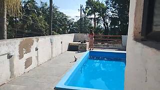 called the builder sunday for pool job but got ready slutty, he jerked off n came for me