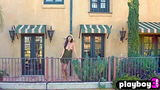 Gianna Dior poses naked, flaunting her perfect latina big ass and tits