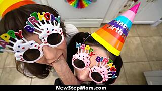 Stepmom and Stepsis Seduce Heartbroken Stepson in Naughty Threesome Party