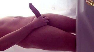 Hot young amateur teen fucks her tight ass deep with bottle homemade