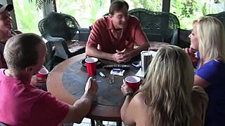 Blondes and Brunettes Dive into Mid-Afternoon Orgy Frenzy!