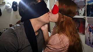 WOW! HER WET TONGUE KISSES DRIPPING WITH SALIVA!