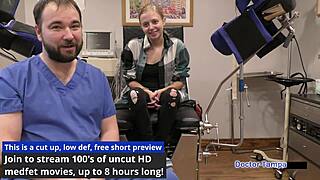 dr tampa gives ava siren her first intense gyno exam backstage