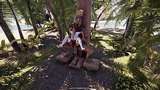 lara croft takes that fat statue dick deep in her ass 3d hentai