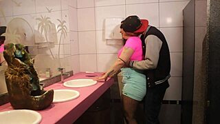 i uh caught her fuckin big cock in the party bathroom creampie mess