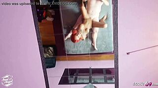 german teen anni angel rides mini cock to cum