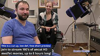 dr tampa gives ava siren her first intense gyno exam backstage