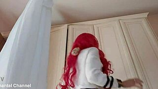 oops upskirt pulls mini skirt reveals wet milf pussy thong cameltoe!