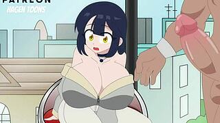 she enters dick sucking contest slurping monster cocks competitively