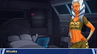 orange trainer gropes big tits and ass while dancing in tight boob showcase 9