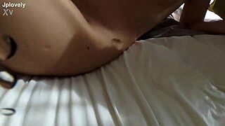 Naughty nurse sneaks hotel fuck—full movie of her moaning asian pussy lick