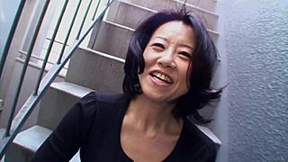 Asian Brunette Junko Sakashita Flashes Boobs Excited Street