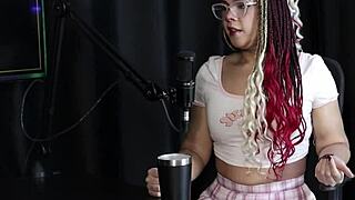 brazilian trans sofie lollipop kisses presenter tastes milk shows epic boquete swingers