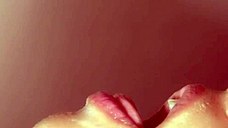 step sis first facial cumshot blows me pt1!!