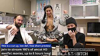 jasmine's tits and face blasted backstage with hot cum after latex glove blowbang 😩💦