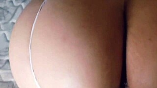 roommate fills tight pussy creampie huge ass pounded