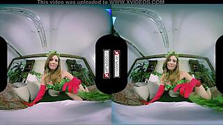 poison ivy xxx vr cosplay... stunning redhead slut gets garage pussy smashed hard 😈🔥