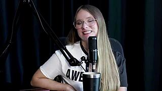 brazilian tattooed teen casting interview teases with toys see through