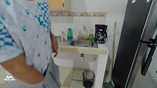 Colombian Brunette Teen's Big Ass Pounded Before Gym Workout