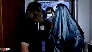 Halloween milfs Alice Maze & Lety Howl 😈 DP & anal fisted by Gian Howl frenzy!🍑💥