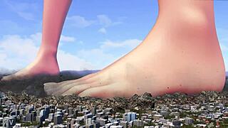 whoa this huge tall fetish giantess is insanely hot 😍🔥