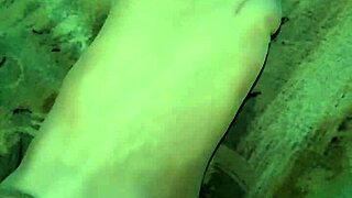 Chubby German's Sexy Feet in Fine Pantyhose Close-Up