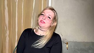 real french blonde dives into first amateur threesome licking pussy