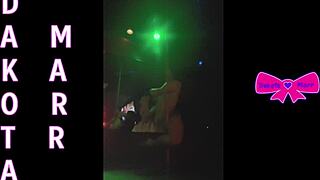 Pole dancing nebraska stripper dakota marr teases hairy pussy on stage?