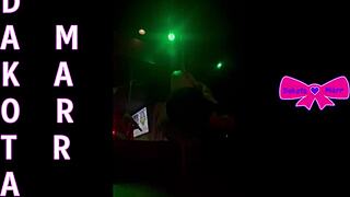 Pole dancing nebraska stripper dakota marr teases hairy pussy on stage?