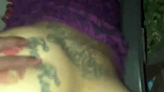 lightskin ebony slut sucks cock creampied outdoors before date