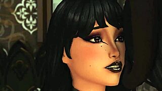 horny goth church girls summon monster demon cock sims 4