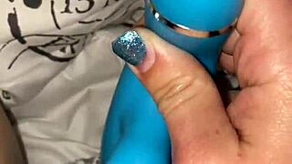 milf rams dolphin vibrator deep in her wet pussy