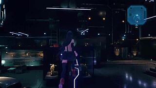 tifa's topless tease on monkey bars