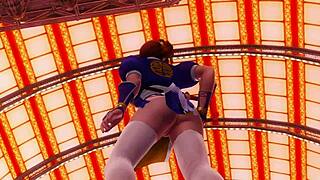 Doa-Ka-F11 W Teases with Nude Panties Dance