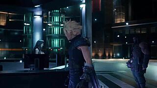 tifa's topless tease on monkey bars