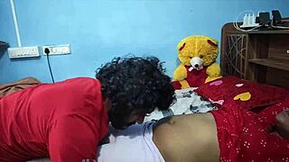 imagine your hands tied while indian housewife takes hardcore anal doggy from young stud