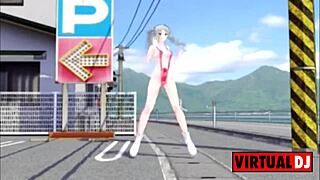 mmd futanari shakes ass in masturbation dance mix 🎶🍑