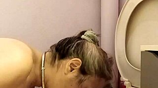 Slave F Licks Toilets in Extreme Shibari Bondage and Humiliating French BDSM!